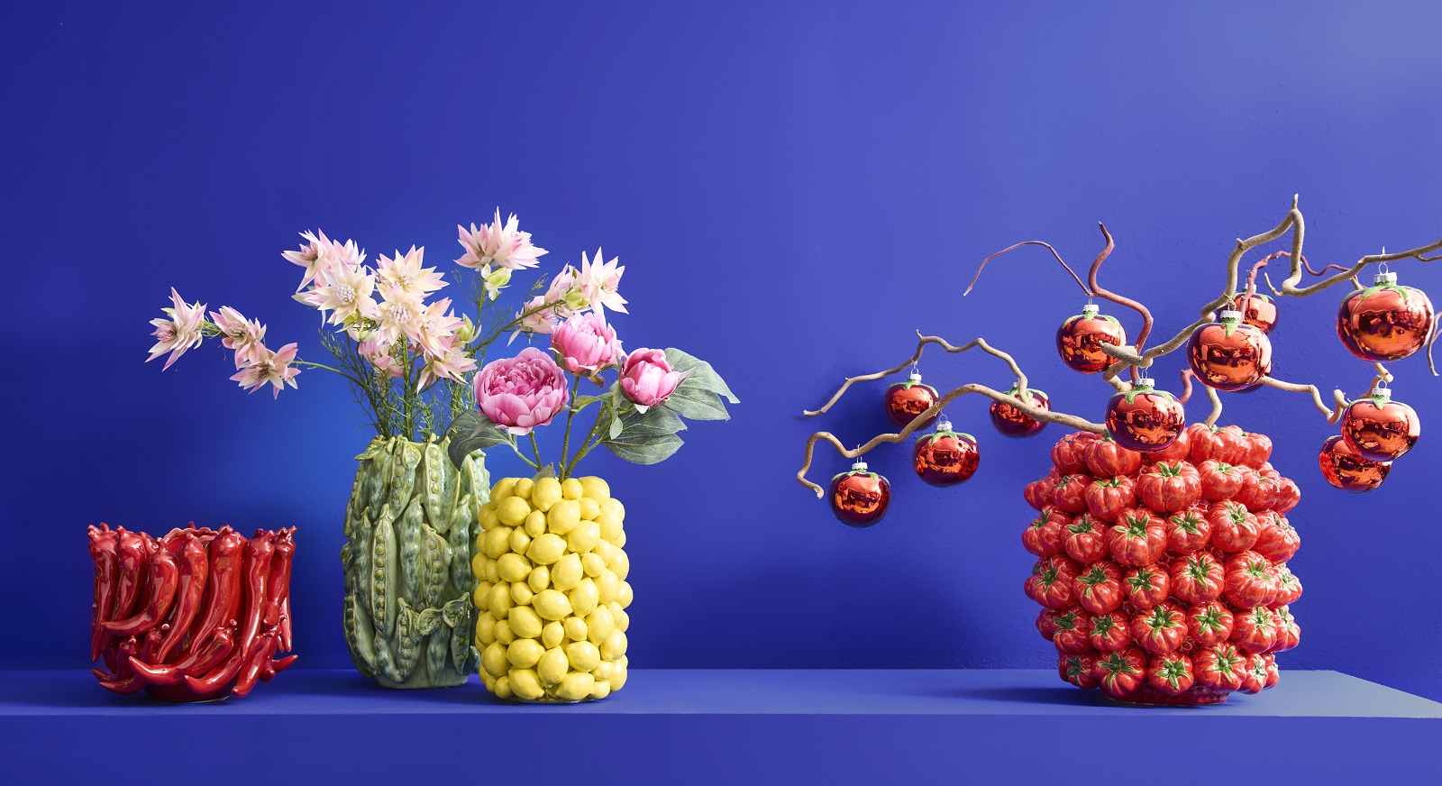 Obst und Gemüsevasen
